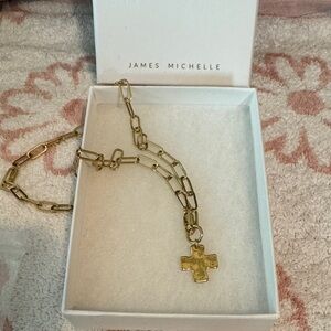 James Michelle cross necklace